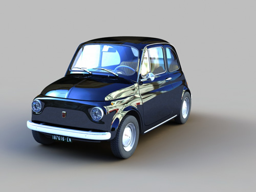 Fiat 500 nera